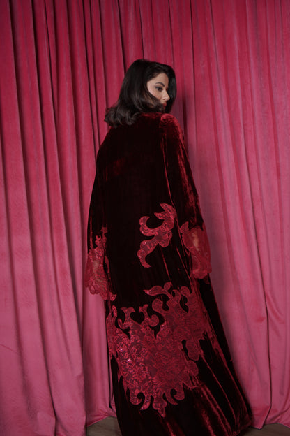 BA- Denver Velvet Maroon