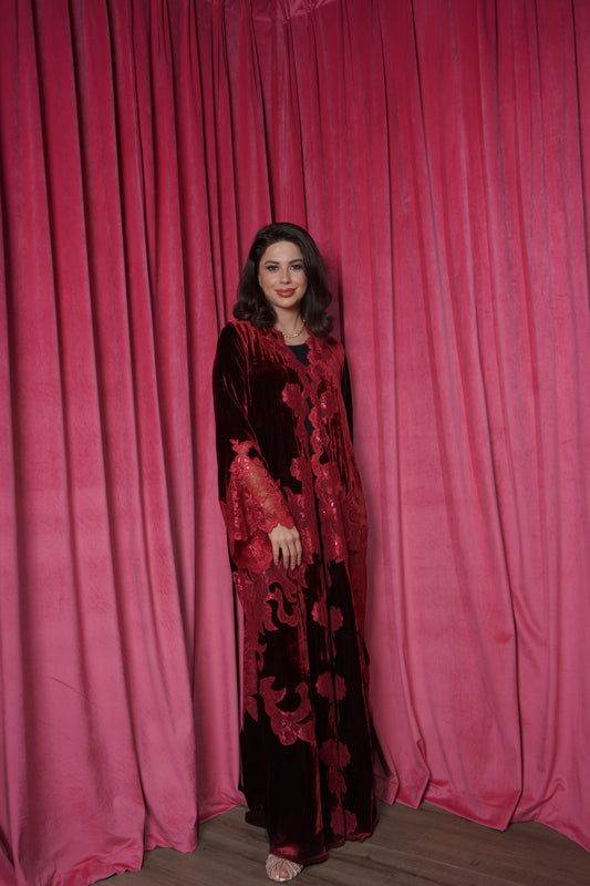 BA- Denver Velvet Maroon