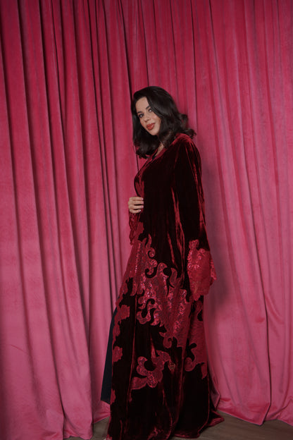 BA- Denver Velvet Maroon